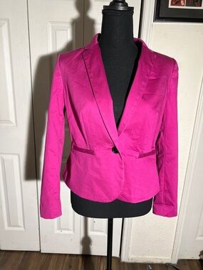 Worthington Fuchsia Single-Button Blazer
